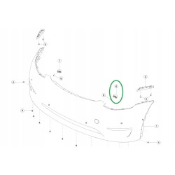 TESLA Y ŚLIZG MOCOWANIE ZDERZAK PRZÓD LEWY 1493772