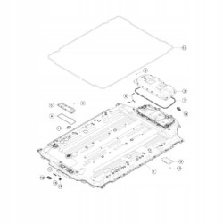 TESLA MODEL S/X OBUDOWA GNIAZDA DO ŁADOWARKI POKŁADOWEJ 1567101-10-A