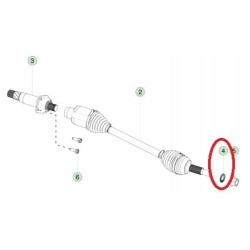 PODKŁADKA ZABEZPIECZAJĄCA M24x39 TESLA MODEL S / X 1020296-00-B