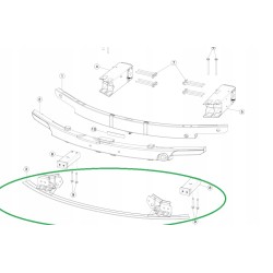 TESLA 3 BELKA DOLNA ZDERZAKA PRZÓD 1084894-00-B