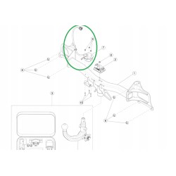 TESLA MODEL 3 WTYCZKA WIĄZKA HAKA 1446560-02-A