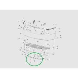 DYFUZOR CHROMOWANY TYLNY TESLA S 6009004-00-C